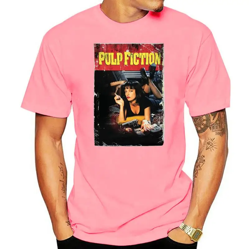 

Men's Summer Foshion Style Pulp Fiction Movie Poster Men's T-Shirt