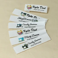 custom clothing labels personalized brand organic cotton ribbon labels logo or text sewing labels fr136