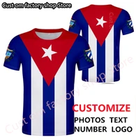 cuba t shirt diy free custom made name number t shirt nation flags spanish country men tshirt hip hop harajuku gothic t shirt