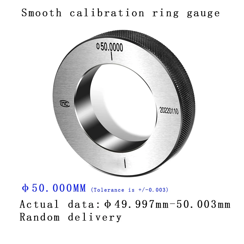 Кольцевой калибровочный измерительный инструмент 45-58 мм для гладкой калибровки отверстий, измерительный инструмент с внутренним диаметром обычное Кольцо gage 0,002 мм