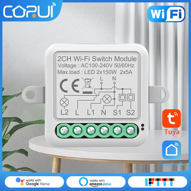 

Умный мини-монитор с Wi-Fi и таймером, 10 А