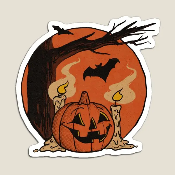 

Винтажный магнит в виде тыквы для Хэллоуина