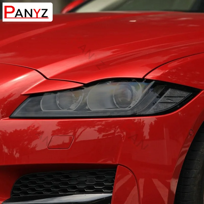 2 шт. Защитная пленка для автомобильных фар виниловая Прозрачная черная наклейка