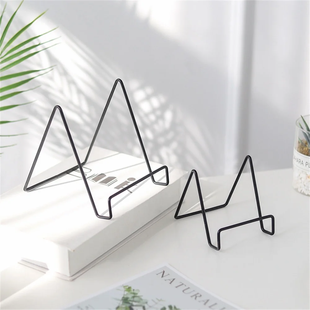 

Ins Style Storage Rack Multi-function Simple Geometric Stand Plate Household High Quality Iron Shelf Table Top Display