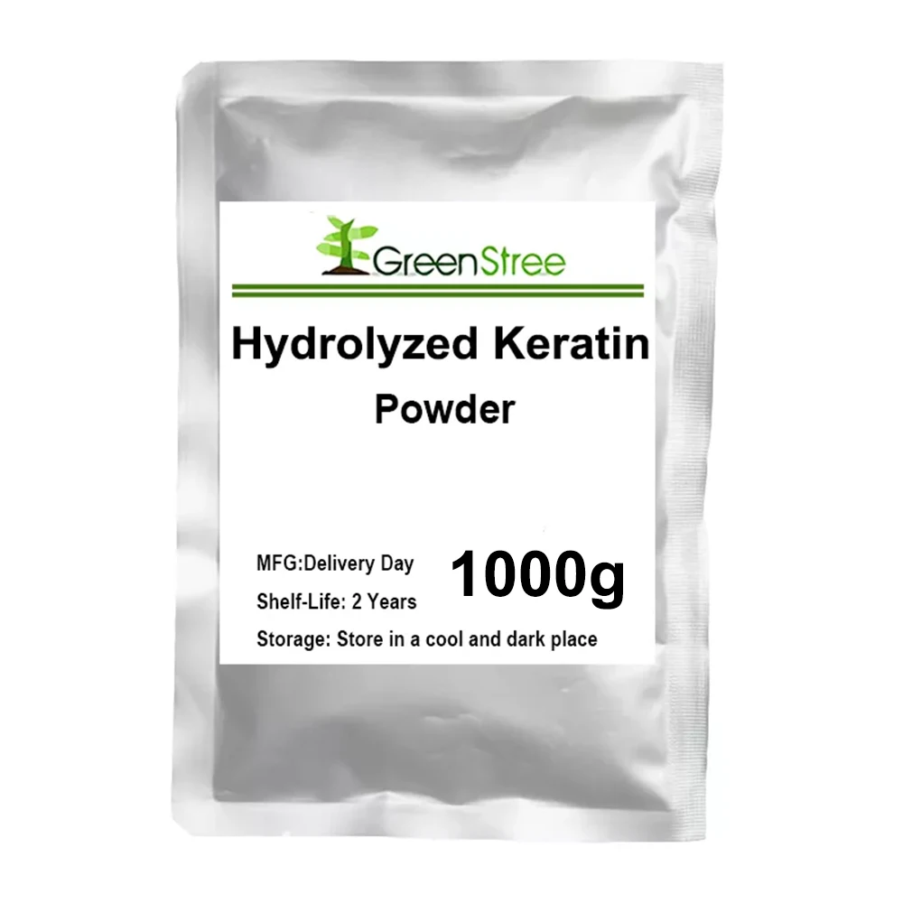 Pure high quality hydrolyzed keratin powder cosmetic raw materials