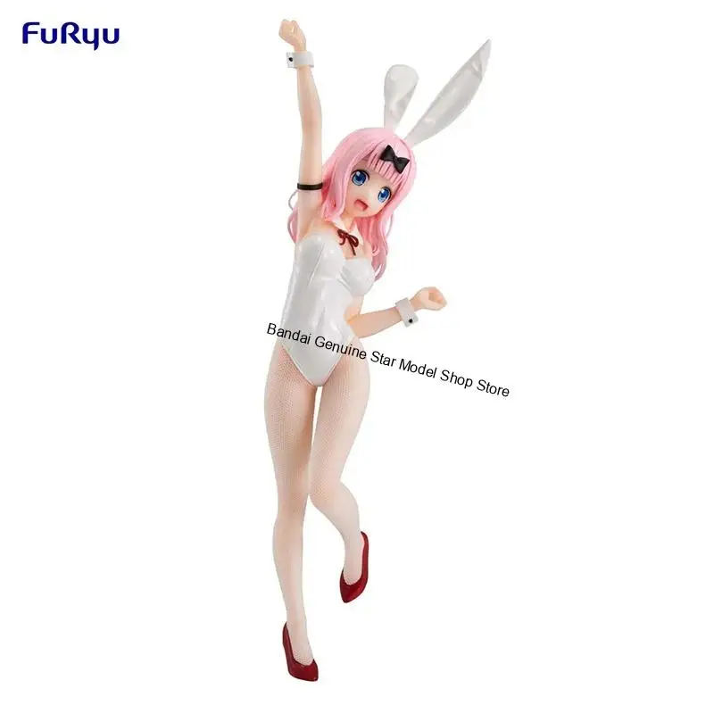 Фото В наличии: Фигурка FuRyu BiCute Bunnies Kaguya-sama: Love Is War — Хаясака Ай, Фудживара Чика, Шиномия Кагуя в образе белой девушки-кролика (подарочная фигурка) №4
