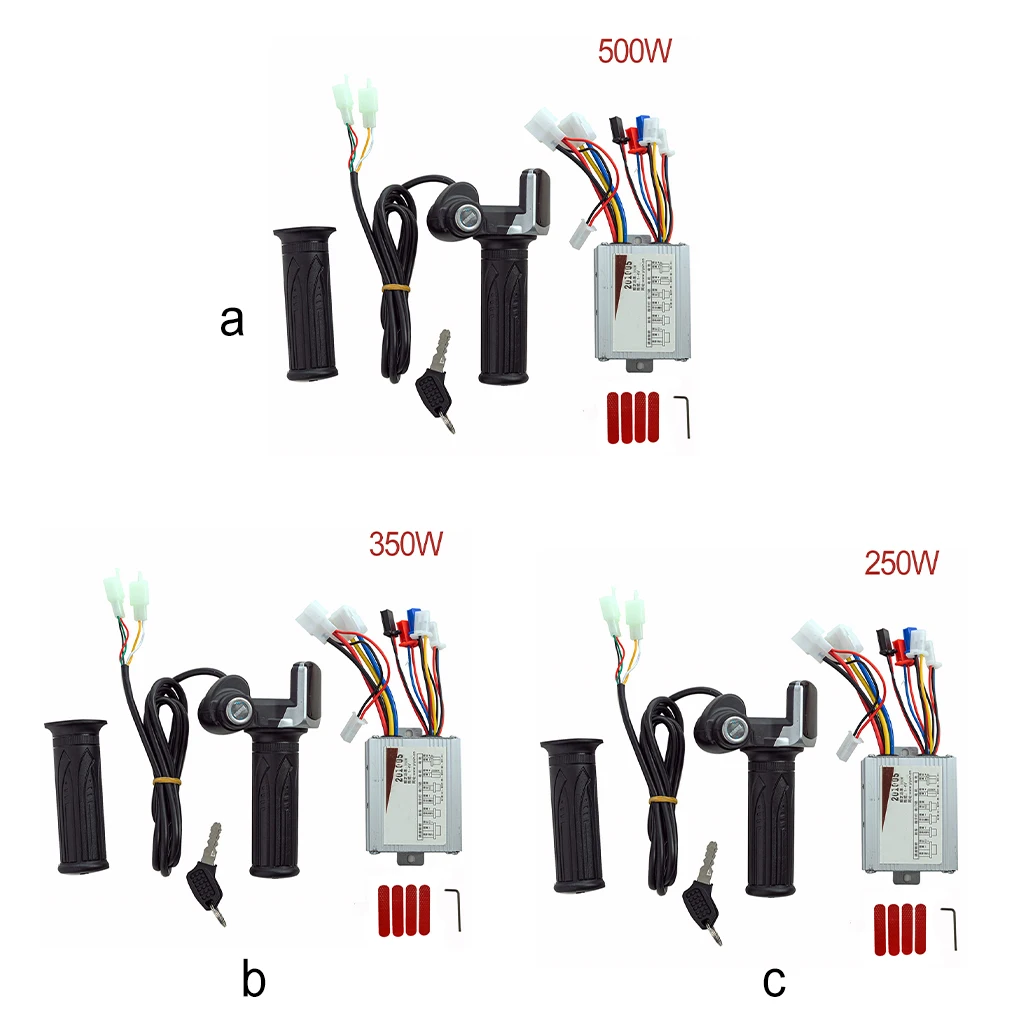 

Запчасти для электродвигателя велосипеда скутера, профессиональные ручки для электродвигателя, руля, щеточный контроллер, 250 Вт