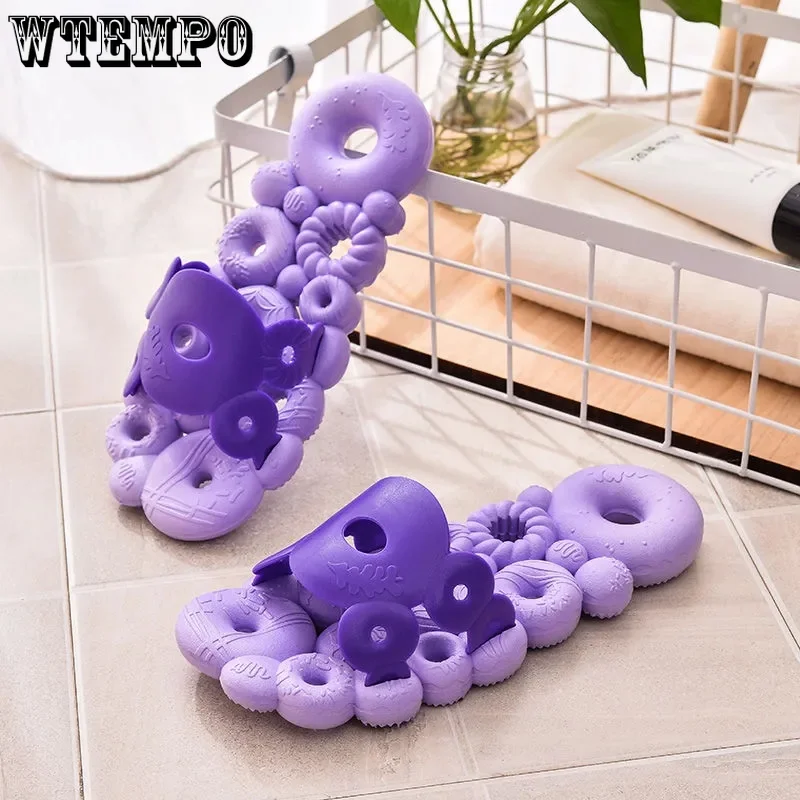 

Симпатичные пончики ПВХ мягкая подошва современные Тапочки женские полые легкие мягкая подошва Новинка для дома Лето Прямая поставка опто...