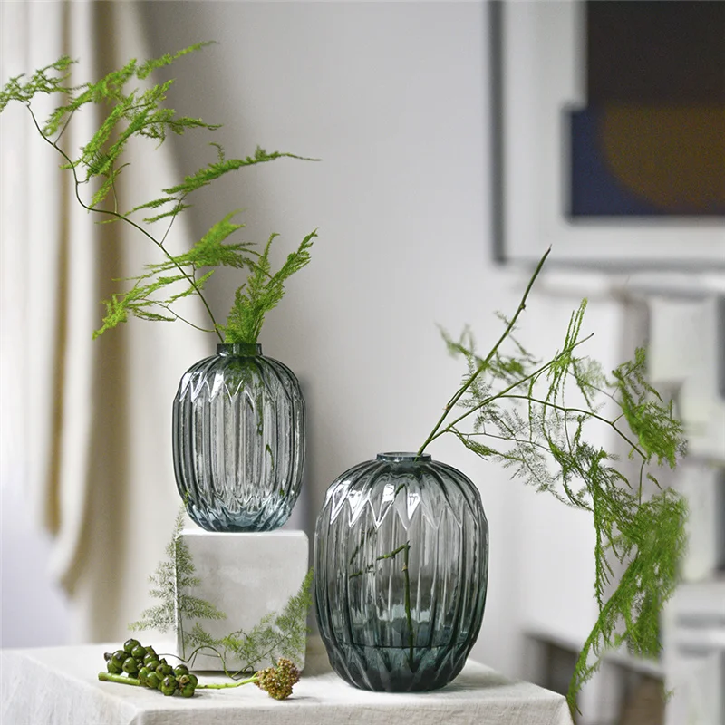 

Modern Simple And Creative Glass Vase Decoration Model Room Displays Florets And Home Decorations