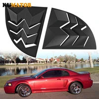 for 1999 2004 ford mustang abs black side window louvers scoop cover vent 2pcs