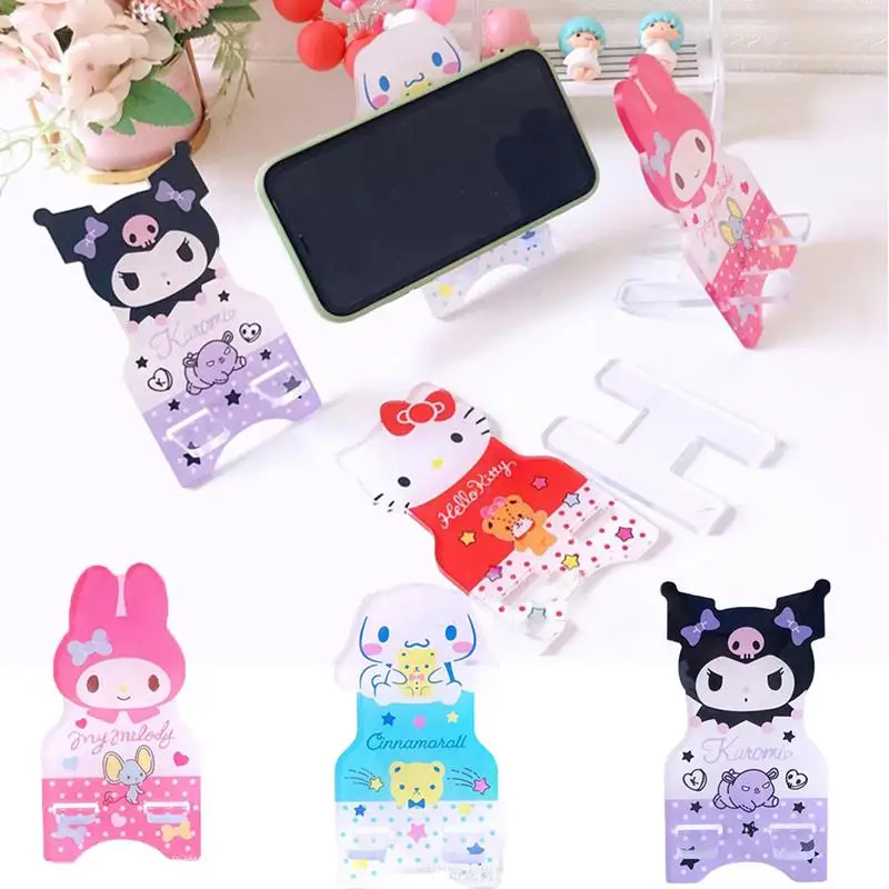 

Sanrioed Cartoon Anime Cute Cinnamoroll Kuromi My Melody Kawaii Desktop Phone Tablet Pc Stand Poped Girl Heart Homeschool Gifts