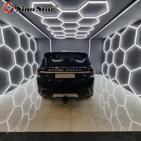 slmc04 car detailing shop car care tools can be customized hexagon led panel light 2 years warranty