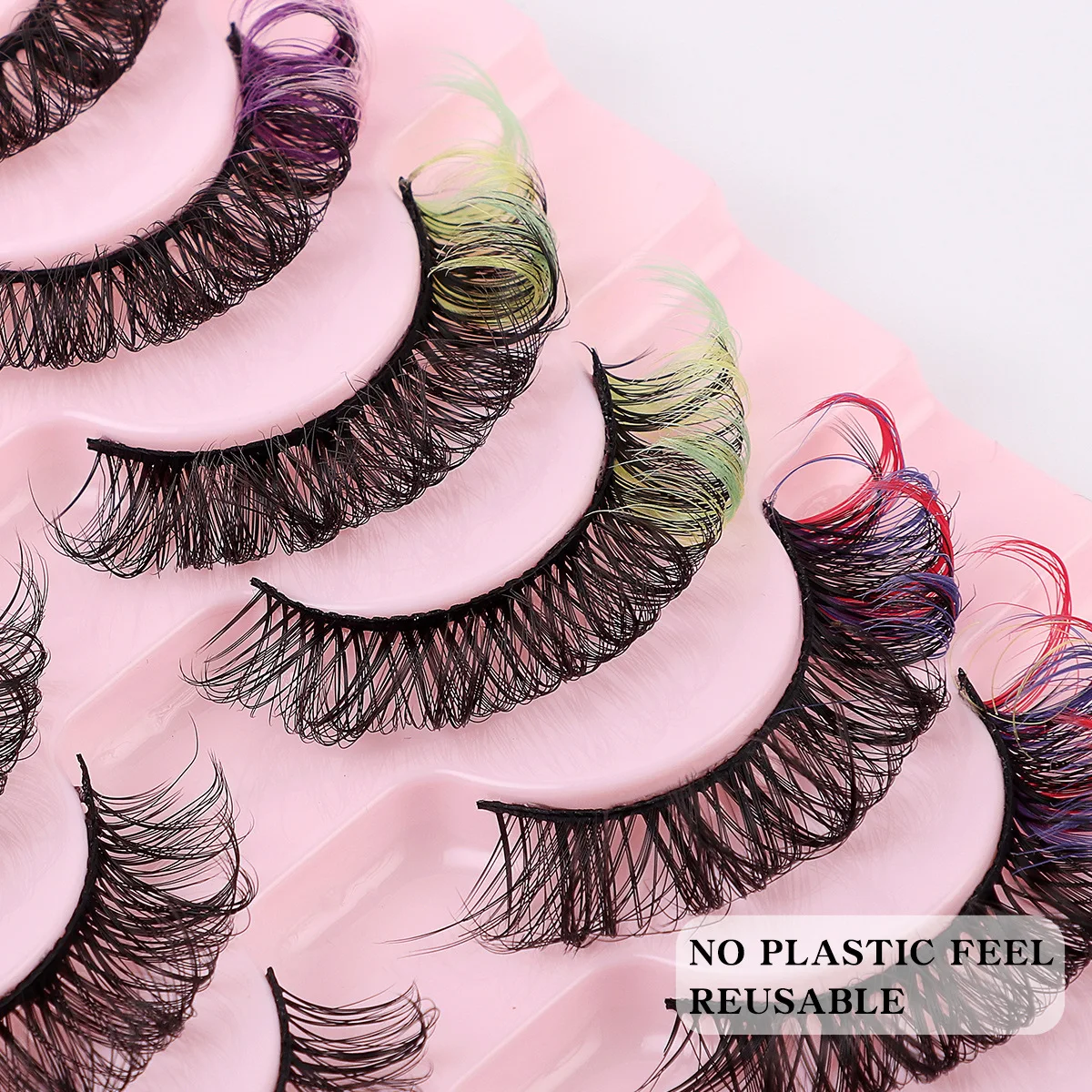 10 пар натуральных ресниц DD Song для отпуска толстые завитки имитация оптовая