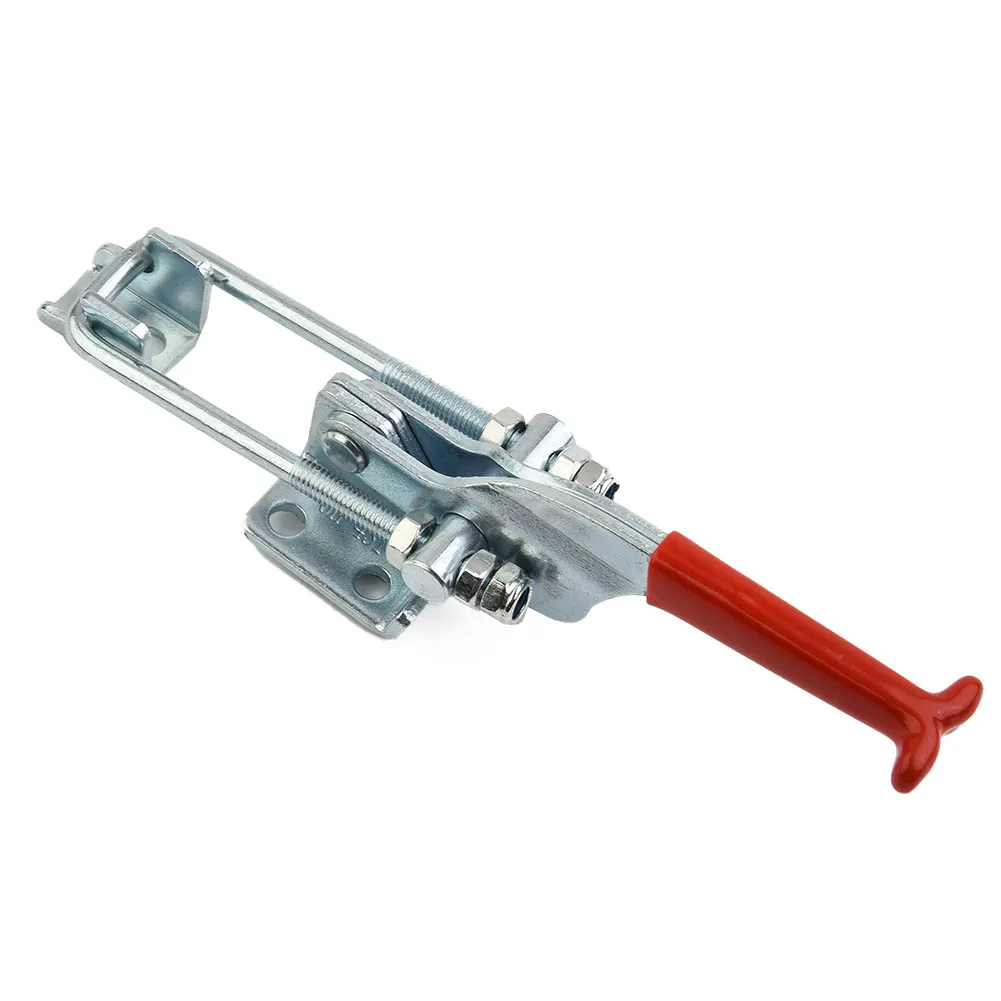 

Equipment Toggle Clamp Woodworking Adjustable Durable Easy To Install Galvanized Iron Silver GH-40323 Good Carrying