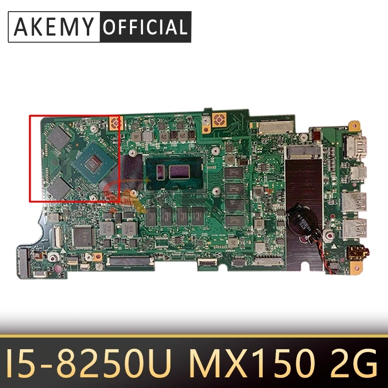 

for Acer Swift 3 SF315-51G motherboard mainboard PCB MADE IN CHINA BE5EA motherboard I5-8250U MX150 2G RAM: 8G tested 100% worki