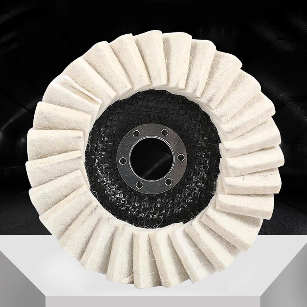 

1PC 125mm Polishing Wheels 5inch Flap Felt Louver Disc Angle Grinder Wool Buffing Wheel Metal Waxing Polishing Abrasive Disc