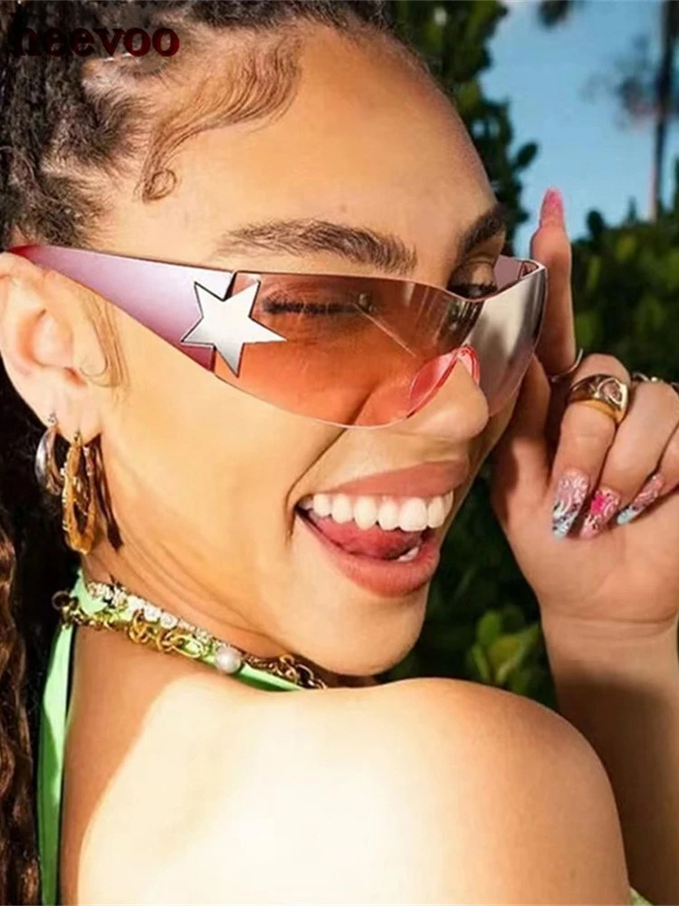 Спортивные солнцезащитные очки в стиле панк Y2k