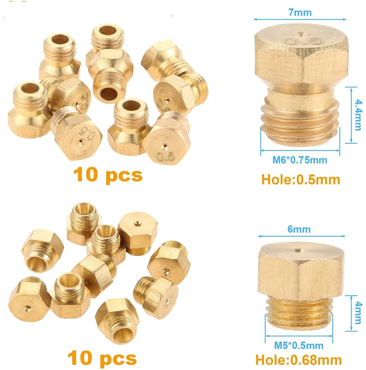 for Propane Lpg Gas Pipe Water Heater DIY Burner Parts Brass