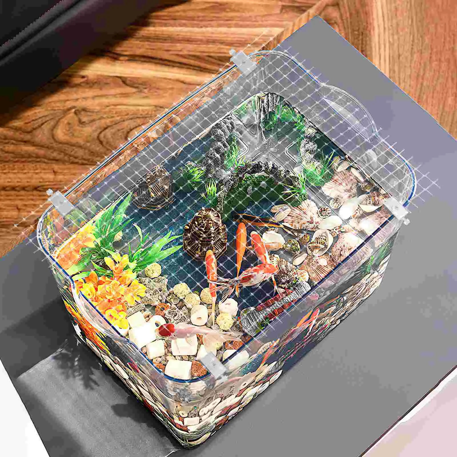 Противоутечная сетка для аквариума растения террариум контейнер акриловые
