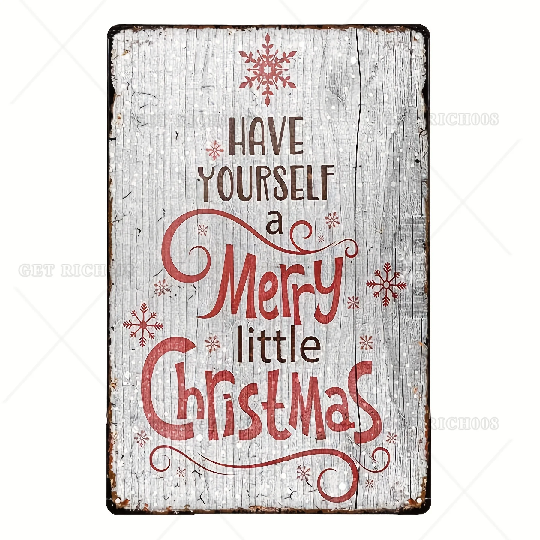 

Retro Metal Sign Tin Sign Christmas A Merry Little Christmas Plaque Retro Wall Decor Poster for Kitchen Bar Coffee Home 12x8in