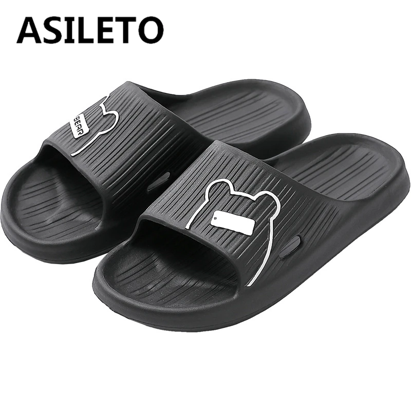 

Женские тапочки ASILETO, домашняя ванная комната, ванночка EVA, защита от запаха, нескользящая обувь для девочек, Симпатичные мягкие пляжные санд...