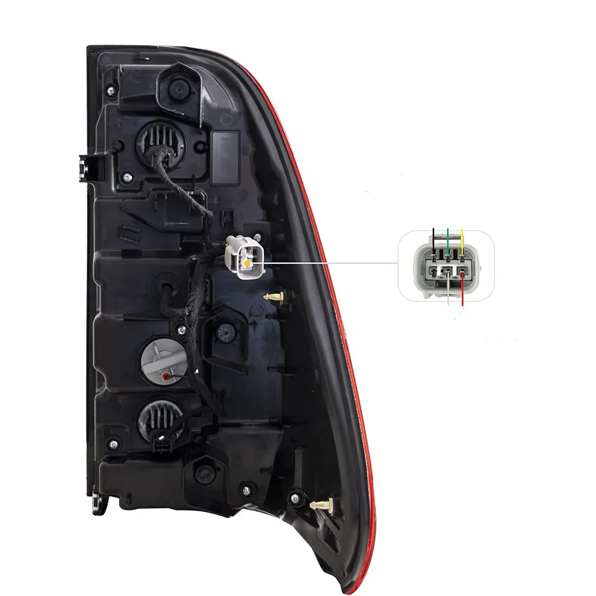 Светодиодный красный задний фонарь в сборе для Toyota Vigo / Hilux 2015-2020 Base Chasis двойная