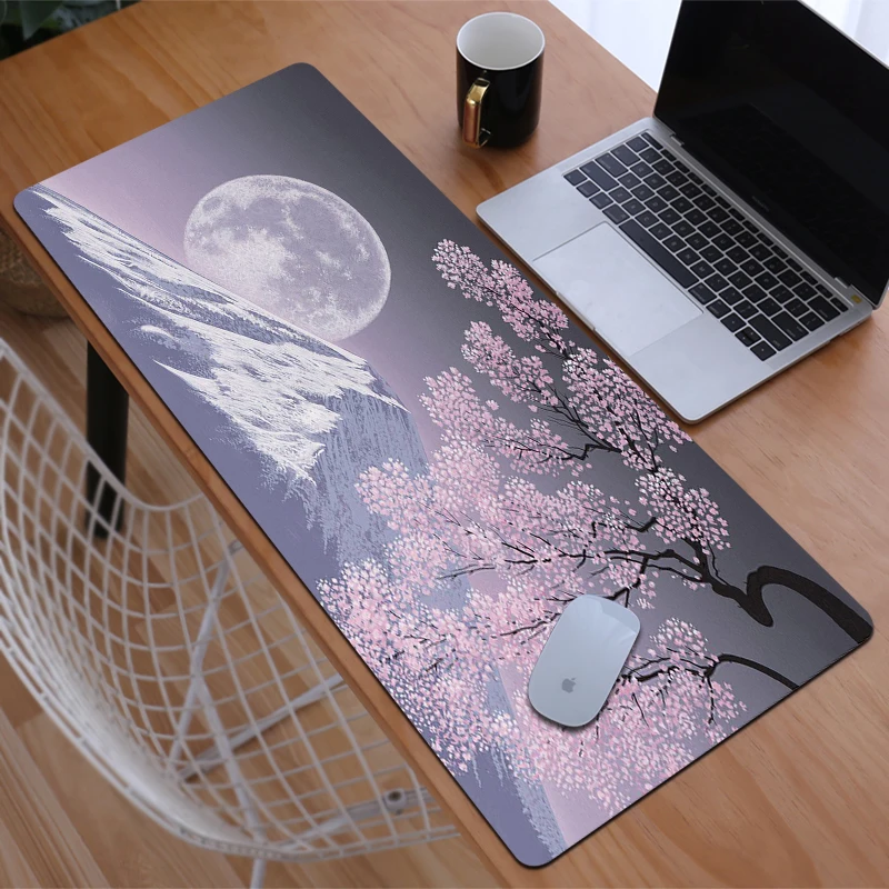 

Mouse Mats Kawaii Pad Large Cherry Blossom Gaming Mat Mause Gamer Pads Pc Accessories Anime Rubber Keyboard Deskmat Xxl Laptop