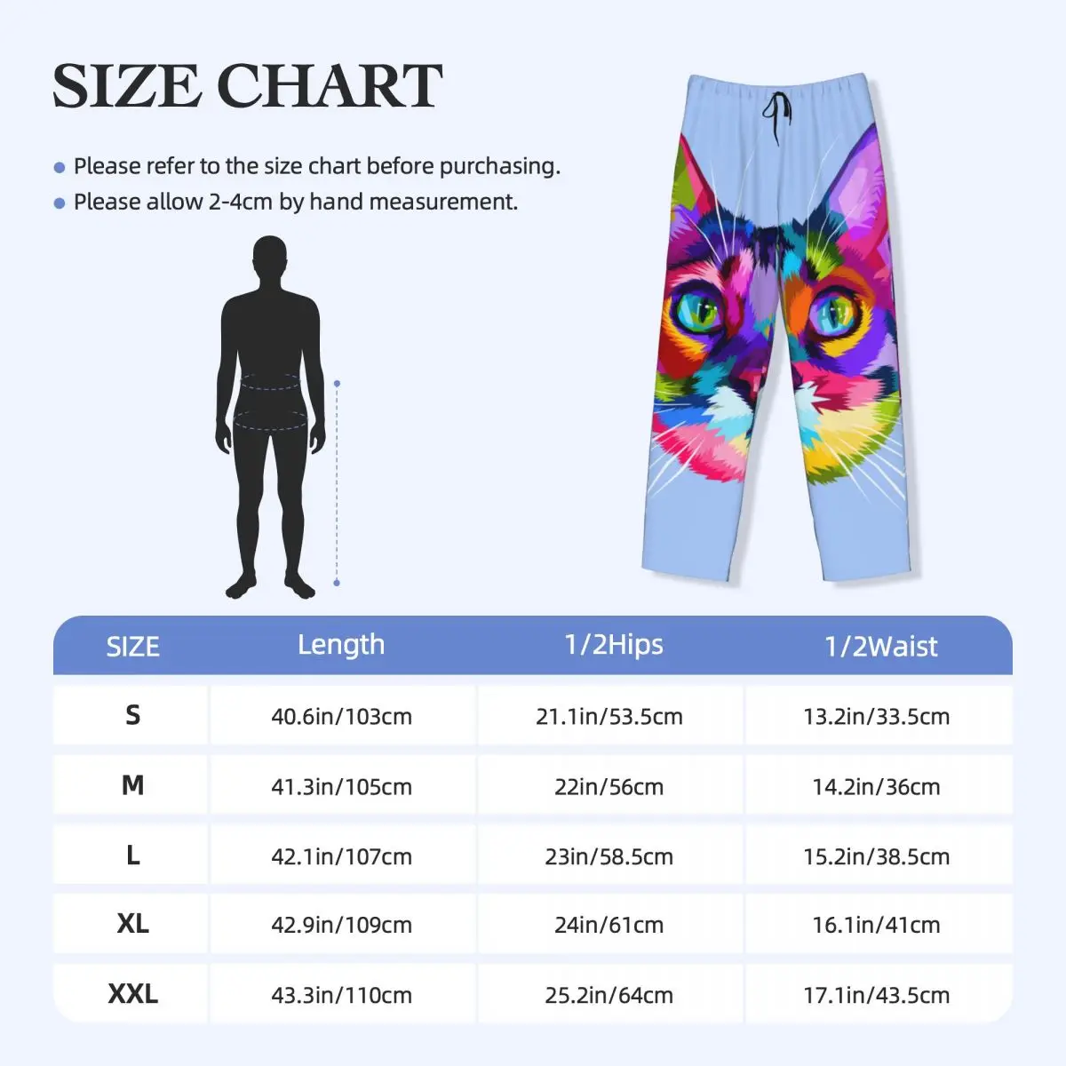 Пижамные штаны в стиле поп-арт для мужчин одежда сна эластичный пояс с карманами