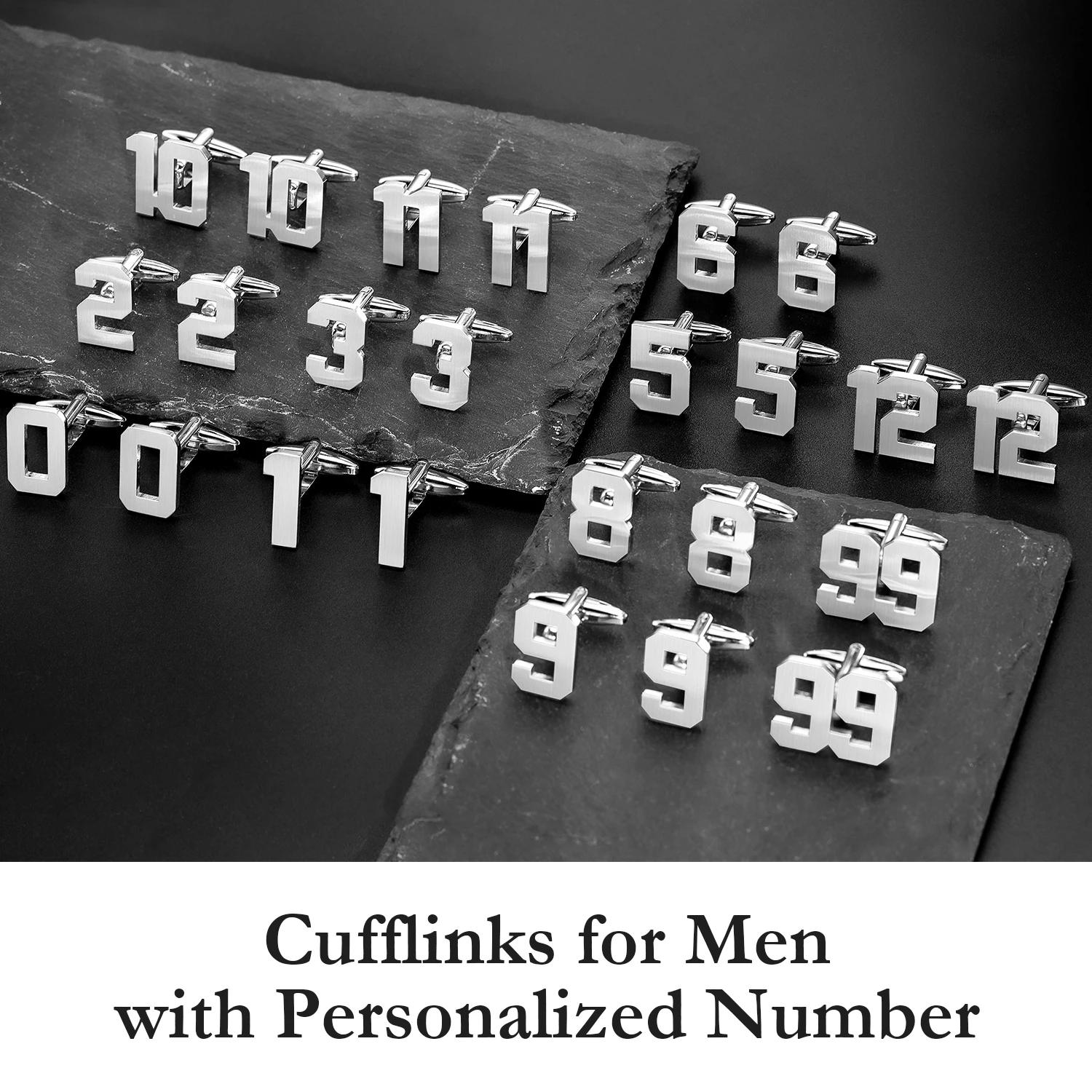 Запонки с цифрами 0-30 для мужчин запонки из высококачественной спортивной серии