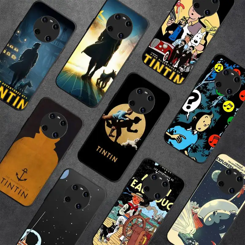 

Adventures Of T-Tintinss Oil Painting Phone Case for Huawei Y 6 9 7 5 8s prime 2019 2018 enjoy 7 plus