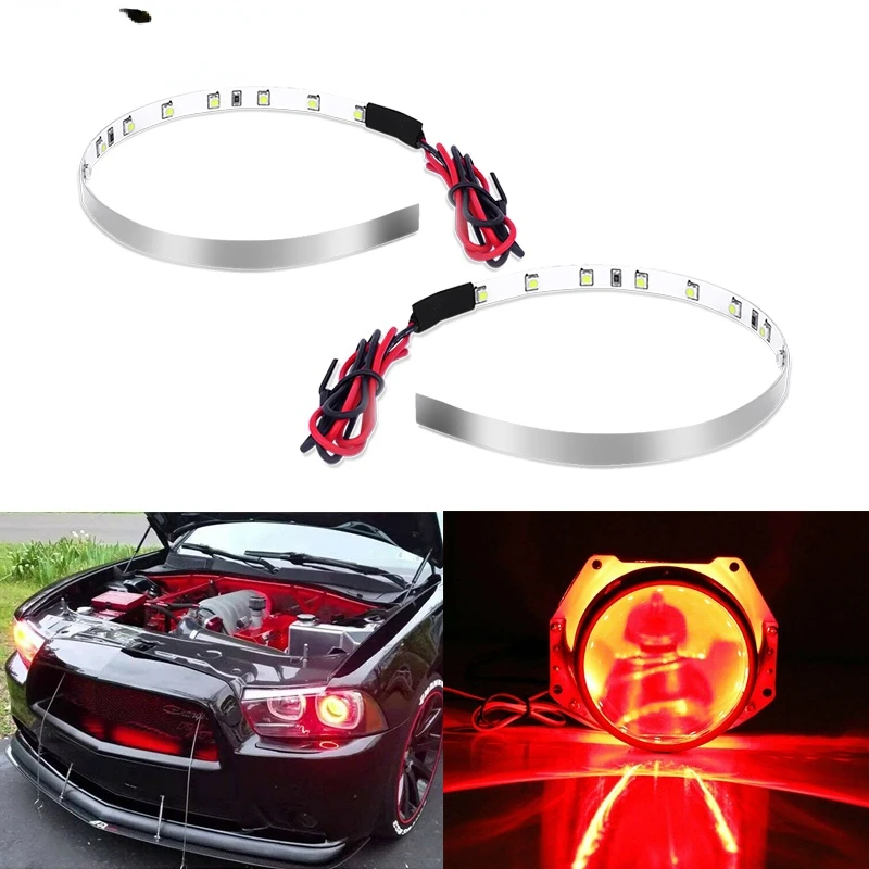 Мощный светодиодный кольцевой комплект 15SMD Demon Eye с гало для автомобильных и