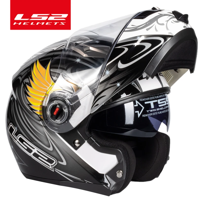 

LS2 FF370 Откидной мотоциклетный шлем LS2 модульные шлемы с двумя линзами и солнцезащитным козырьком casco moto capacete Сертификация ECE