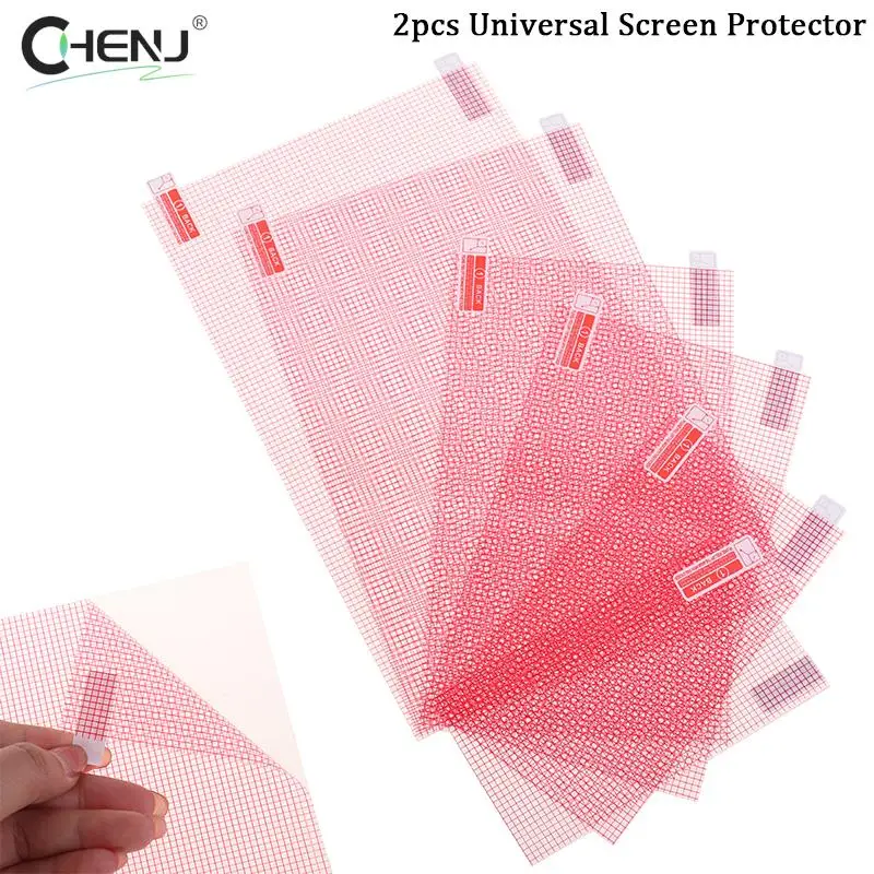 2pcs Universal Screen Protector 5/6/7/8/9/10 Inch Smart Phone Tablet GPS Anti-dust Anti-scratch Protective Film