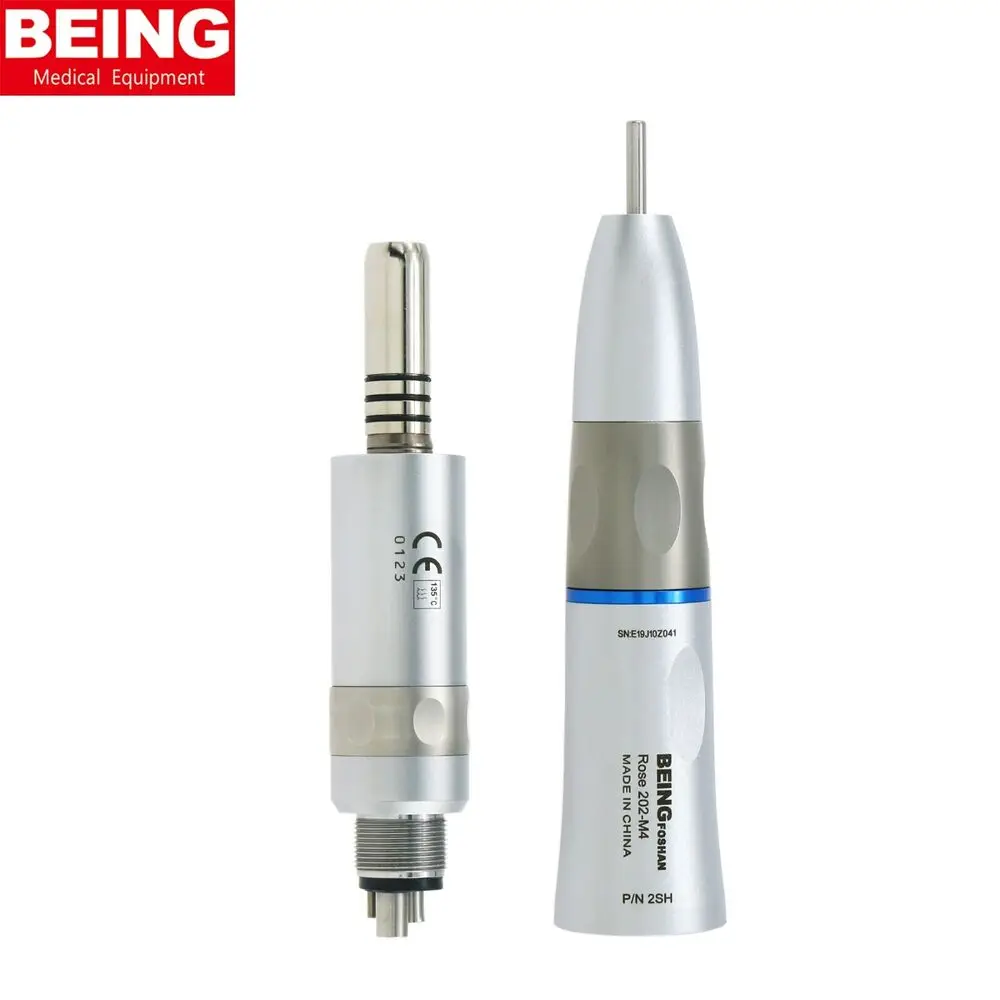 BEING Dental Low Speed Handpiece Straight 4 Holes Air Motor fit KaVo NSK E type