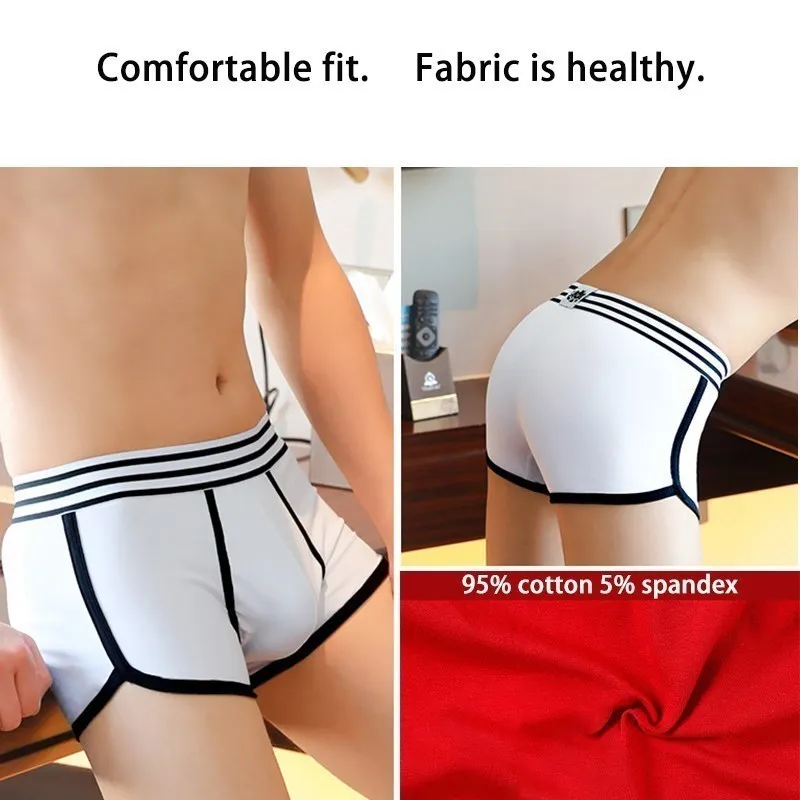 X-SNKER Men's Underwear Male Boxers Panties Mens Boxershorts Underpants Cotton High Quality Sexy Homme Hot Boxer For Men 4PCS
