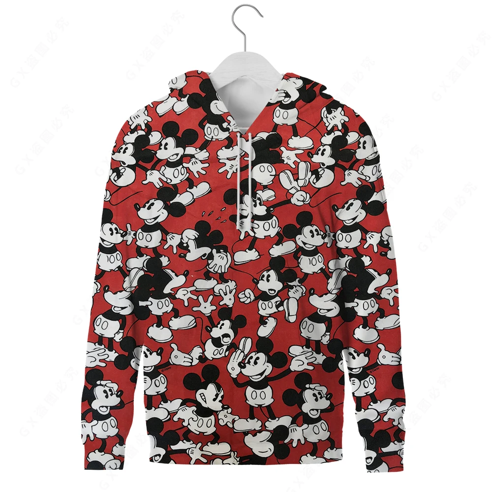 

Cartoon Joint Mickey Minnie Sweater Female Pink Yellow Cute Couple Jacket Male Oversize Hooded Sweater Anime Sweater