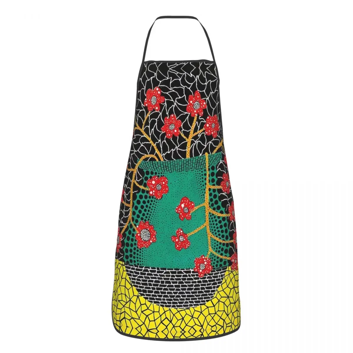 

Цветочный Кухонный Фартук унисекс Yayoi Kusama для готовки шеф-повара для мужчин и женщин, абстрактный художественный фартук, Кухонный Фартук для садоводства