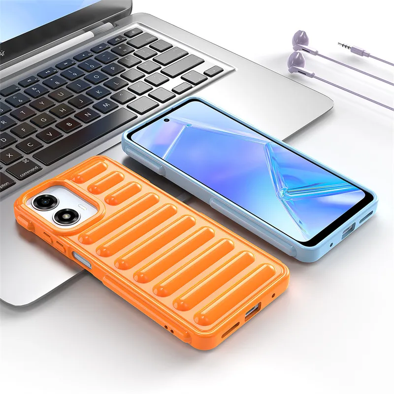 Чехол для Motorola Moto G24 чехол роскошный 3D Ударопрочный силиконовый из ТПУ задней