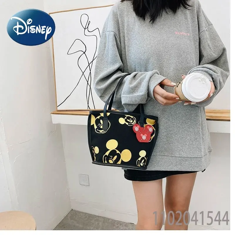 Disney Women's Tote for Girl Purses and Handbags Cute Mickey Mouse Cute Cartoon Shoulder Bags Portable Kids Bags Free Shipping