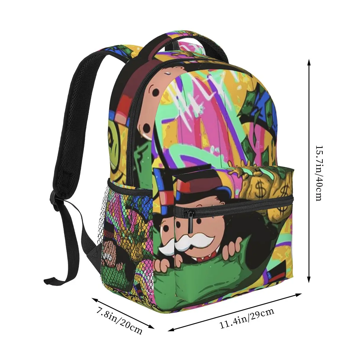 Монополия мужские деньги рюкзак для книг мальчиков и девочек школьные сумки