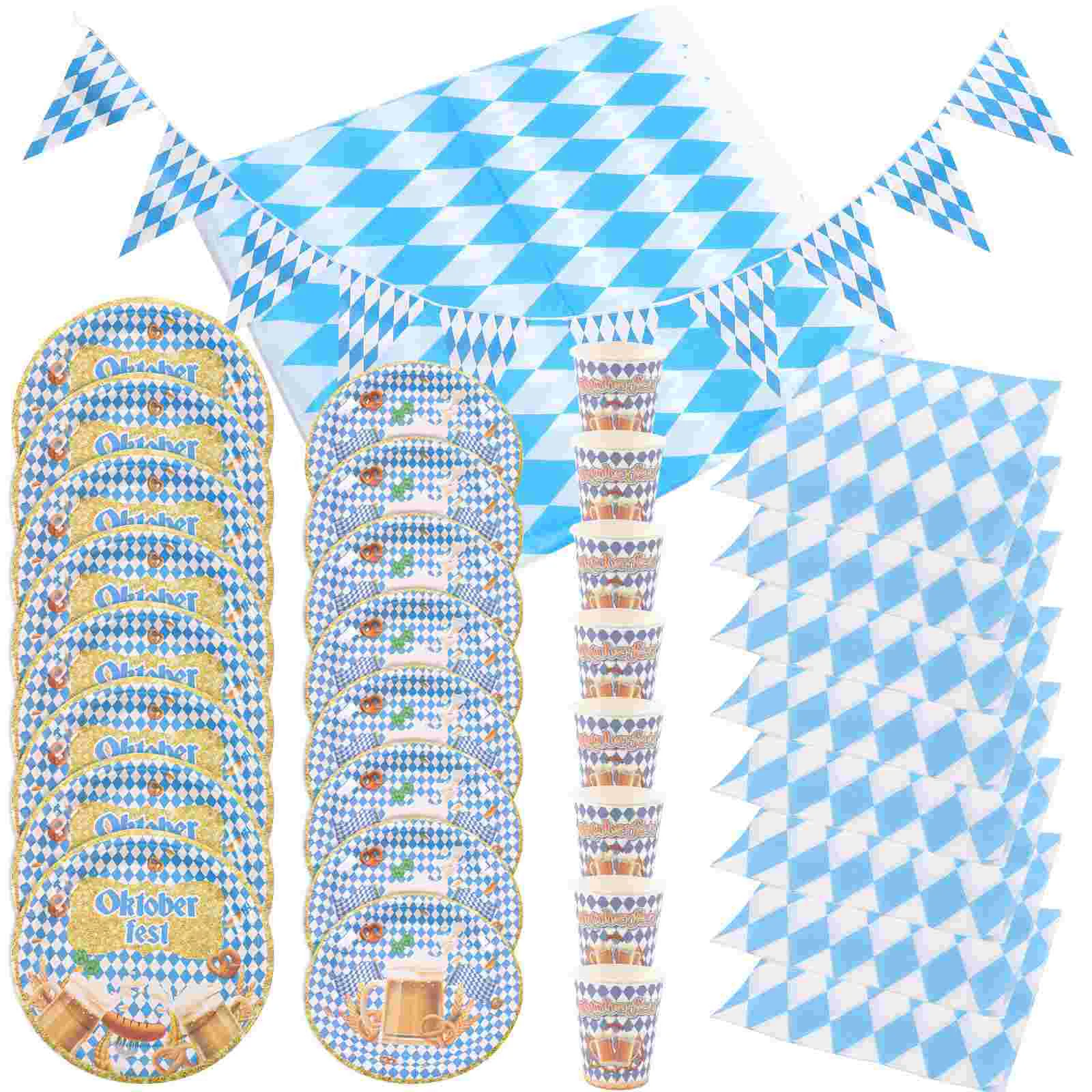 

Germany Oktoberfest Paper Decoration Cup Party Tablecloth