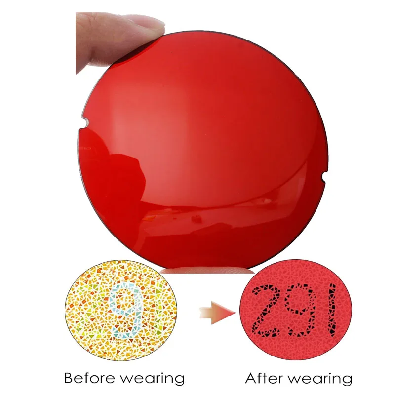 

YURERSH Design Color-blindness Glasses Lens Red Green Coating Color Blind Examination Colorblind Driver's License Eyeglasses Y01