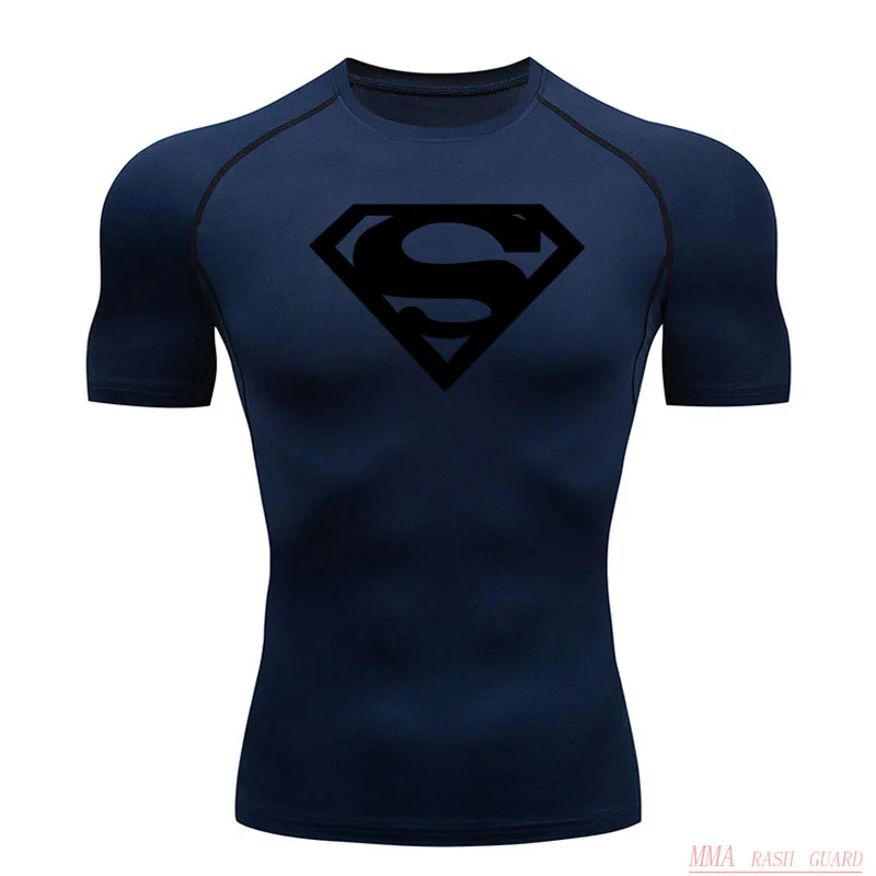 

Sports Compression Shirt Men's T-Shirt Short Sleeve Quick Dry Summer Fitness Top Bodybuilder T-shirt Running Men's Gym Clothing