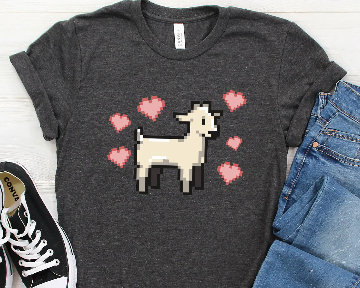 Футболка из козы для влюбленных фермеров милых мам владельцев