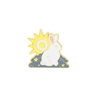 love animal creative cartoon dog rabbit goldfish fashionable creative cartoon brooch lovely enamel badge clothing accessories