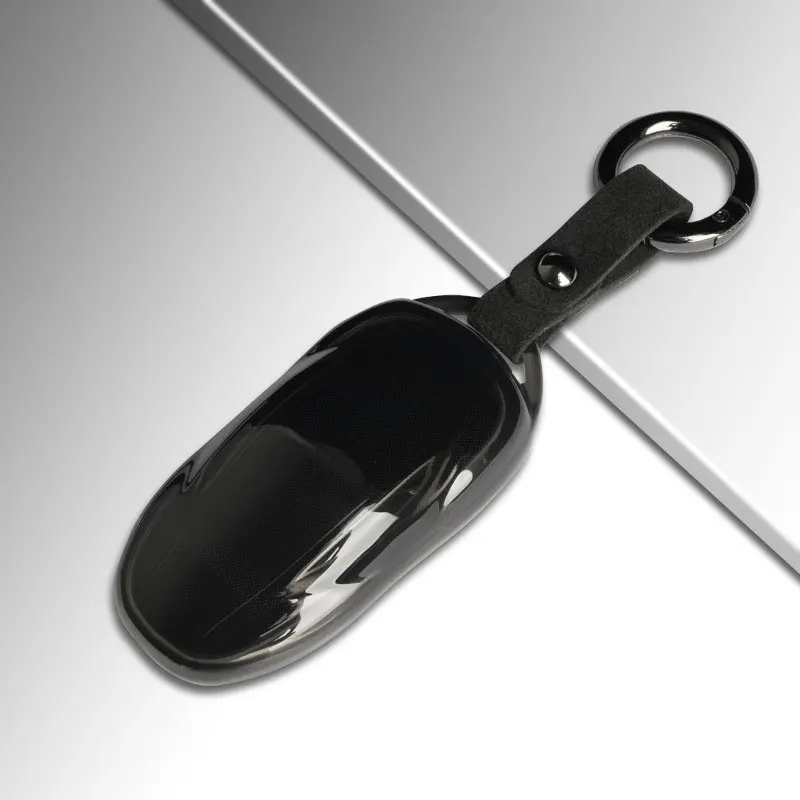 

Брелок для Tesla Key чехол Model 3/Y/S, автомобильные аксессуары, чехол для ключей, защитный мягкий прозрачный эластичный чехол из ТПУ