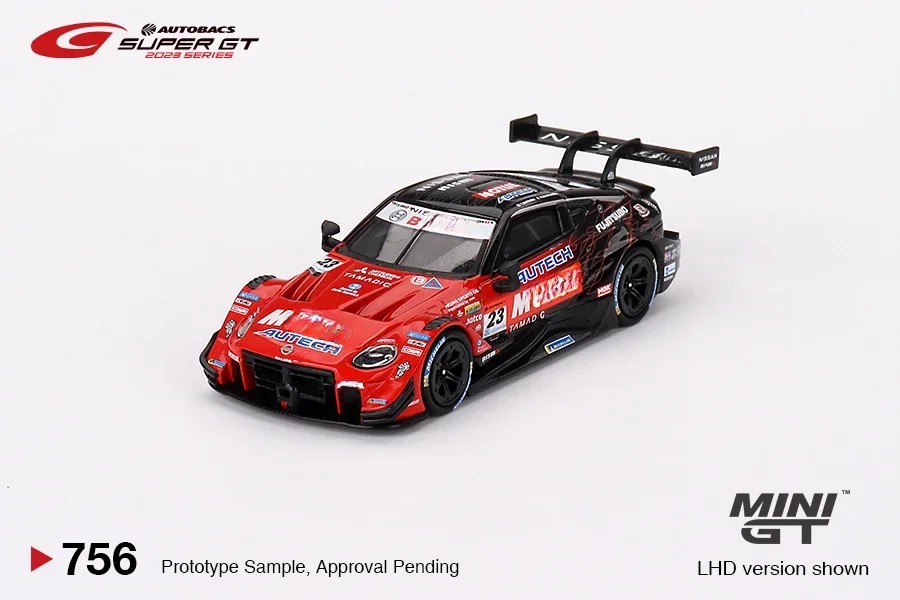 МИНИГТ 1: 64Z GT500 # 23 Модель автомобиля AUTECH Z NISMO 2023.