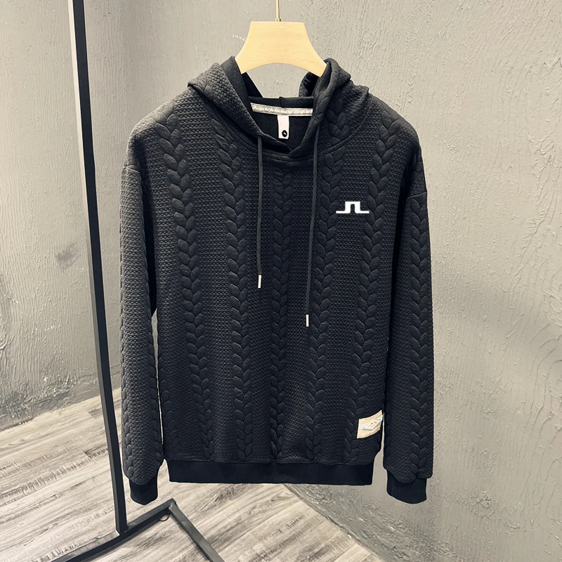 Golf Shirt Men's Golf Clothing 2023 Spring Utaa Golf Wear Men Long Sleeve Golf T-shirt Hooded Malbon Golf Tee Men's Golf Wear