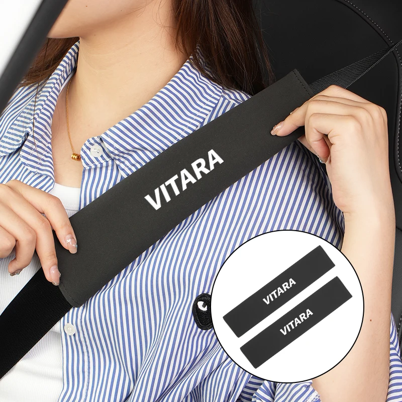 2 шт. накладки на ремень безопасности для Suzuki Jimny Vitara Swift Grand Ignis DZire Alto Baleno