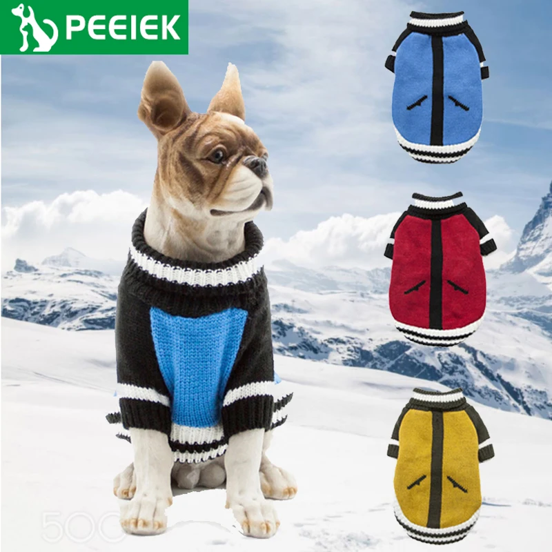 

PEEIEK, Зимний новый стиль, вязаный жилет для домашних животных, свитер для собак, кошек, Закон о борьбе, свитер без рукавов, жилет, теплая зимняя...